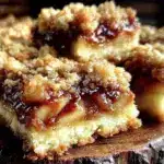 cozy cinnamon apple crumble bars - featured image