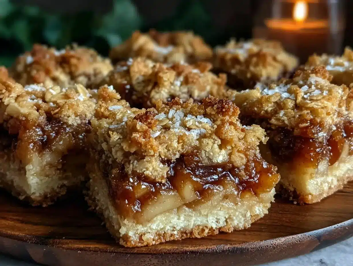 cozy cinnamon apple crumble bars preparation steps