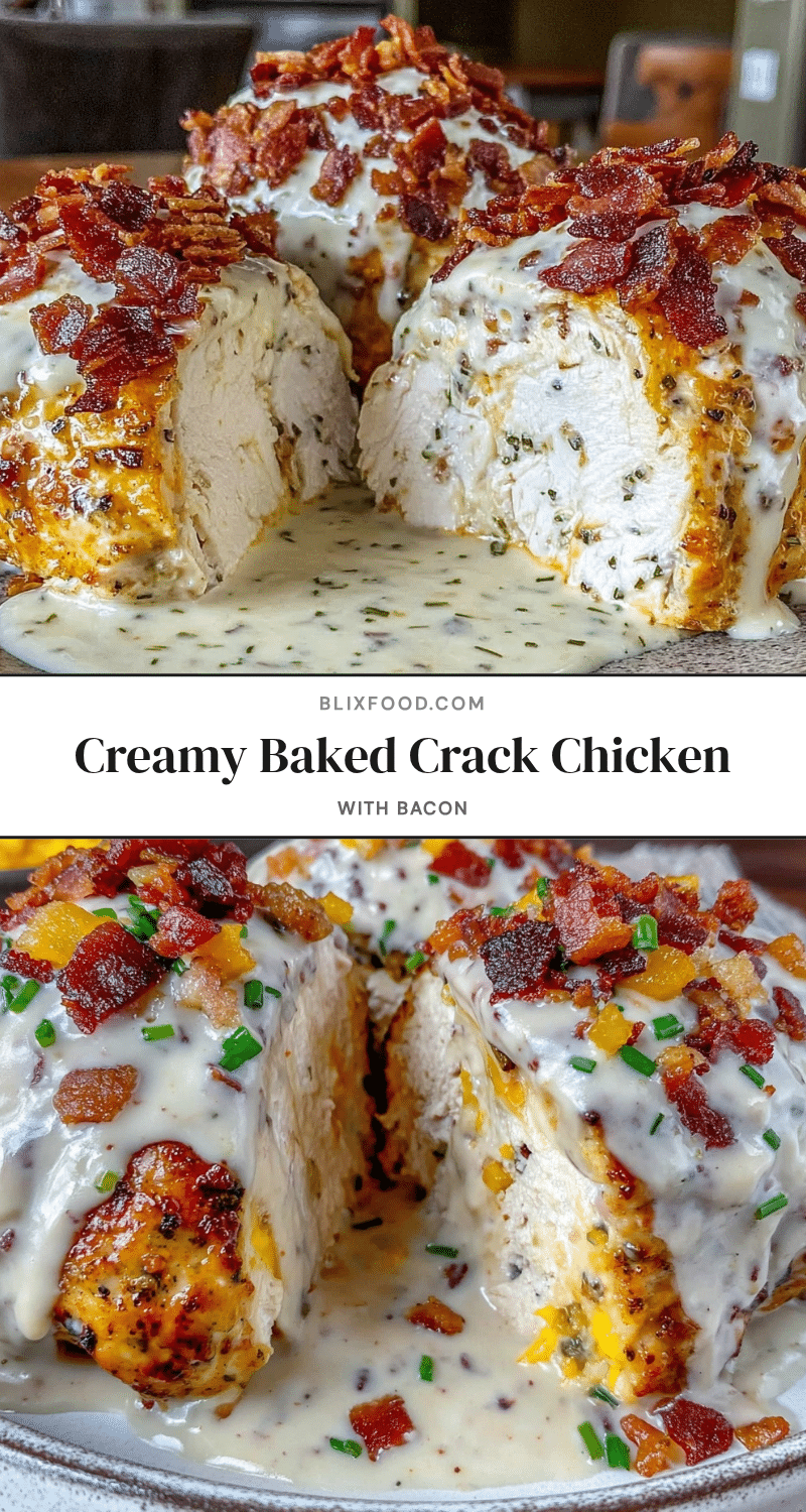creamy baked crack chicken recipe