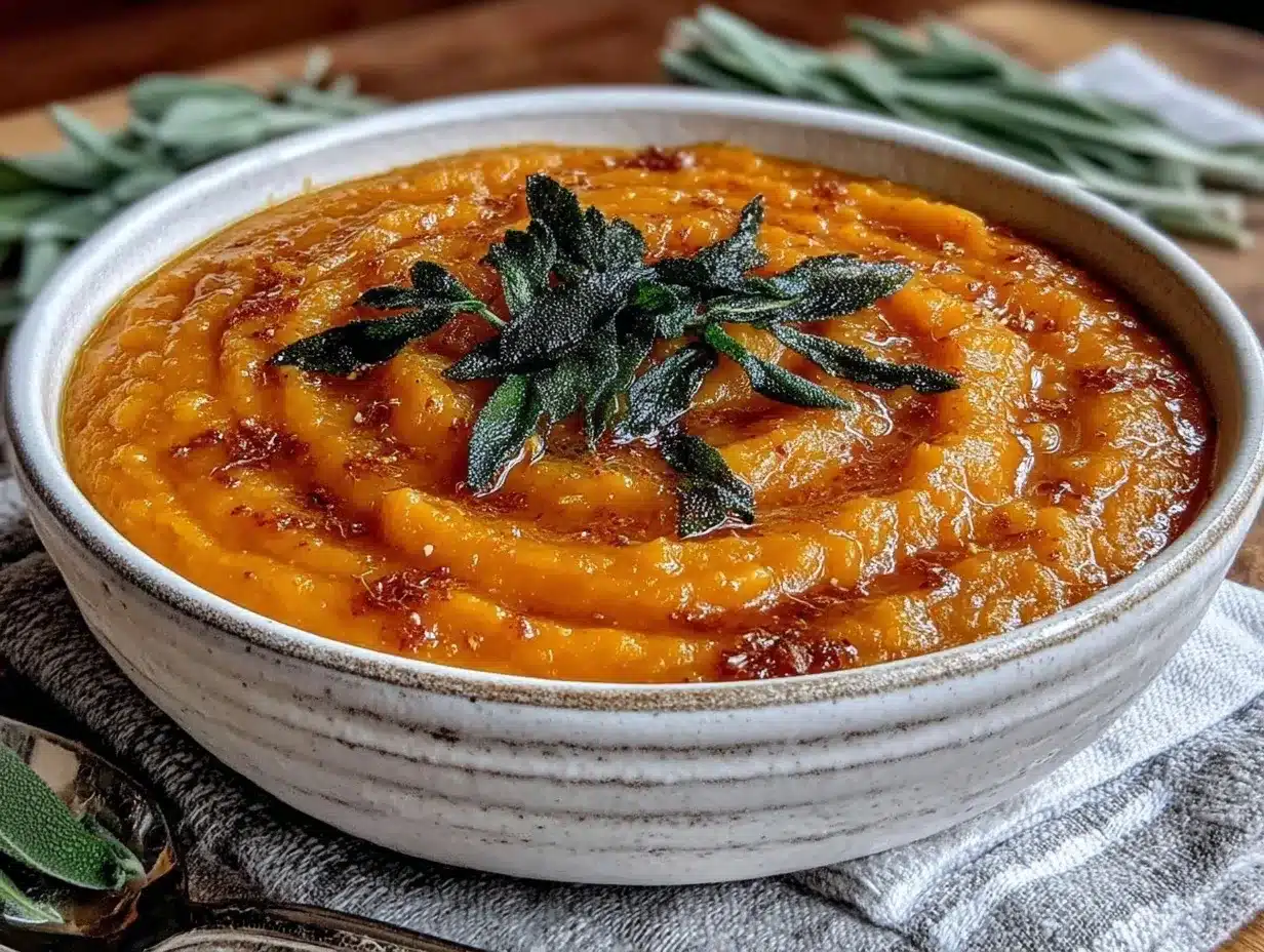 creamy butternut squash soup preparation steps