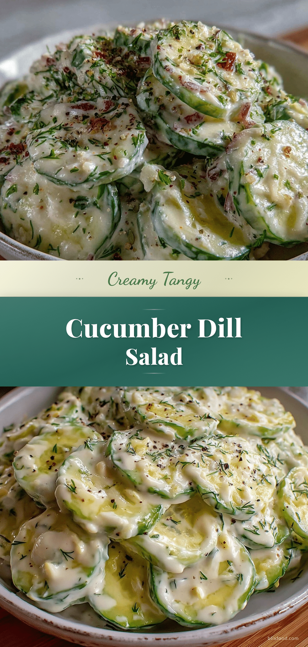 creamy cucumber dill salad recipe