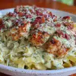 creamy garlic parmesan pasta with chicken - featured image