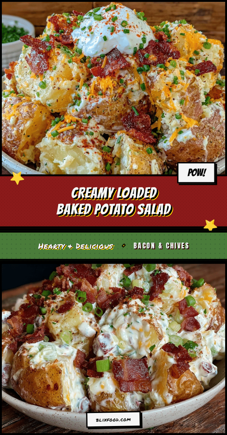 creamy loaded baked potato salad recipe