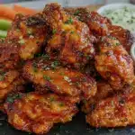 crispy air fryer chicken wings - featured image