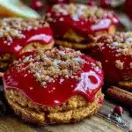 crispy apple-shaped cinnamon cookies - featured image