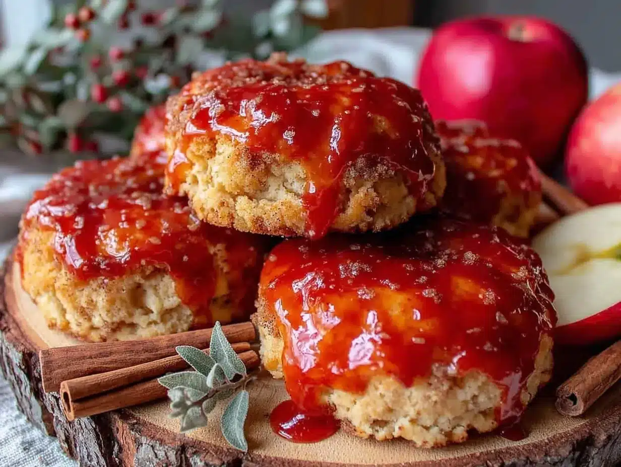crispy apple-shaped cinnamon cookies preparation steps