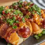crispy firecracker hot dogs - featured image