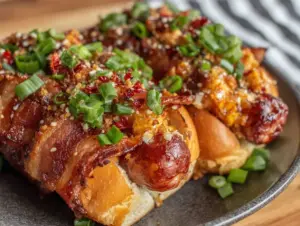 crispy firecracker hot dogs - featured image