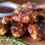 crispy grilled honey bbq chicken drumsticks - featured image