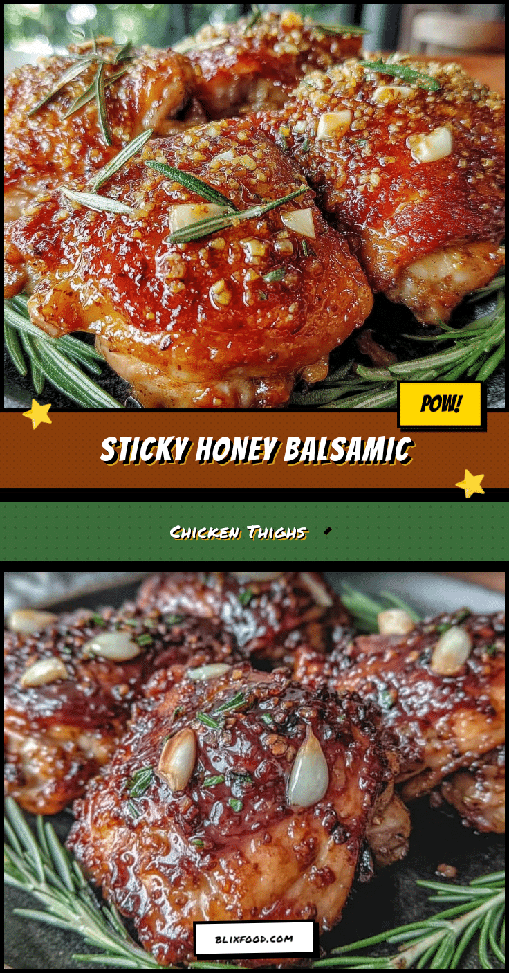 crispy honey balsamic chicken thighs recipe