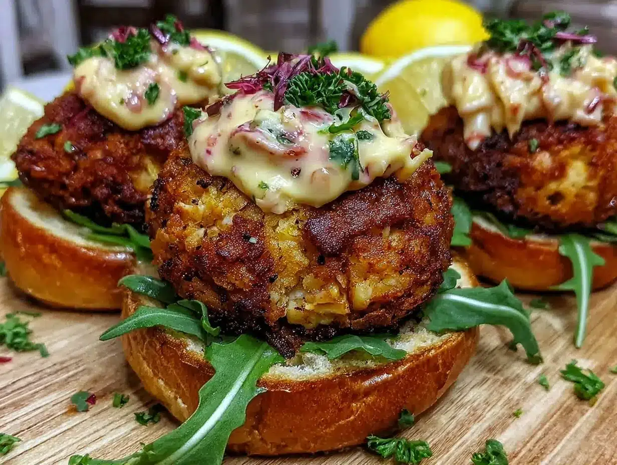 crispy mini crab cake sliders preparation steps