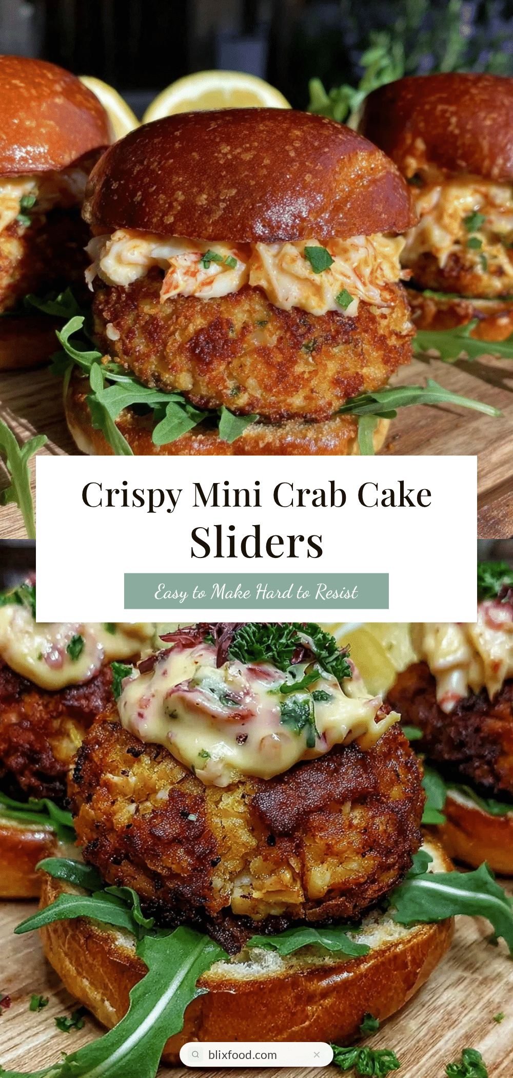 crispy mini crab cake sliders recipe