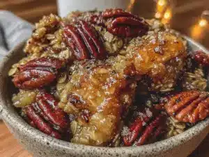 crunchy maple pecan granola recipe - featured image