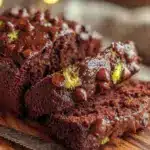 double chocolate chip zucchini bread - featured image