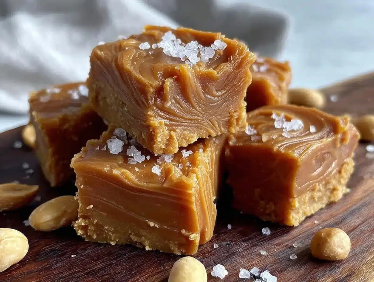 easy 5-ingredient peanut butter fudge - featured image