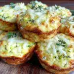 easy crispy mini zucchini quiche bites - featured image