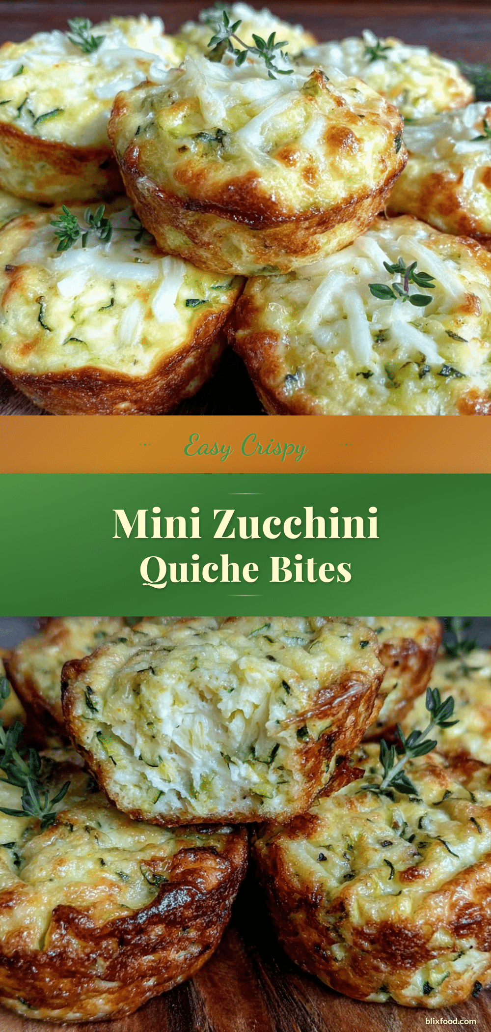 easy crispy mini zucchini quiche bites recipe