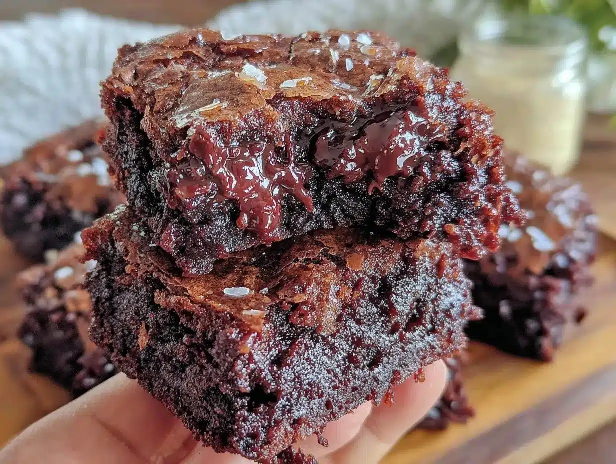 easy fudgy nutella brownies preparation steps