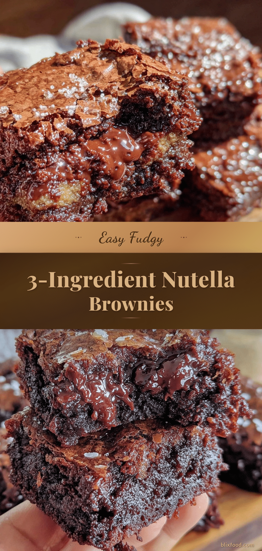 easy fudgy nutella brownies recipe