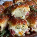 easy ham and cheese sliders - featured image