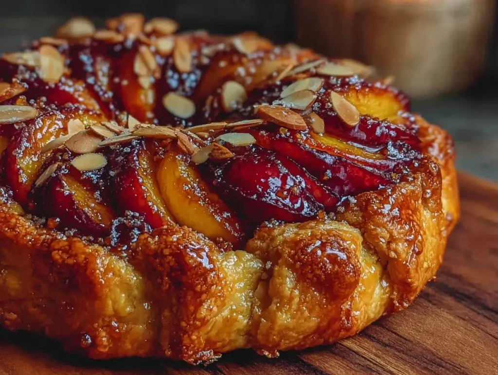 Easy Nectarine Almond Breakfast Galette - featured image