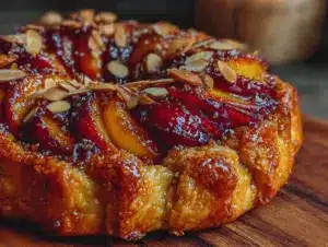 Easy Nectarine Almond Breakfast Galette - featured image