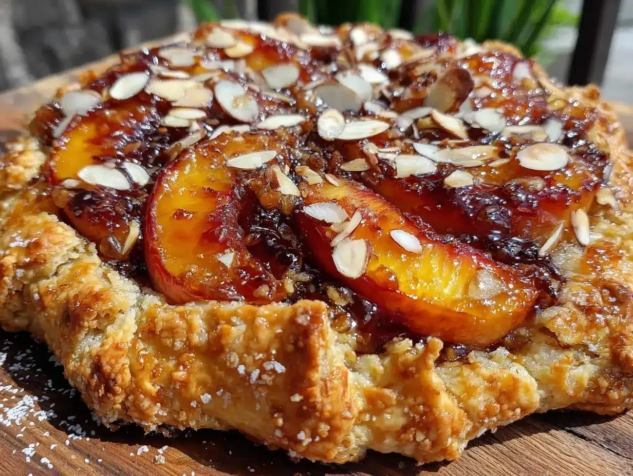 Easy Nectarine Almond Breakfast Galette preparation steps