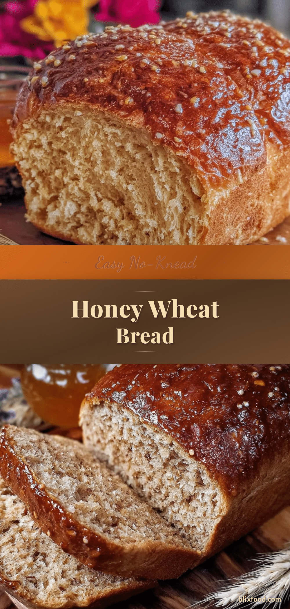 easy one-bowl honey wheat bread recipe