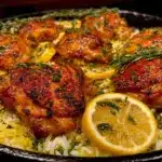easy one-pan lemon butter chicken and rice - featured image