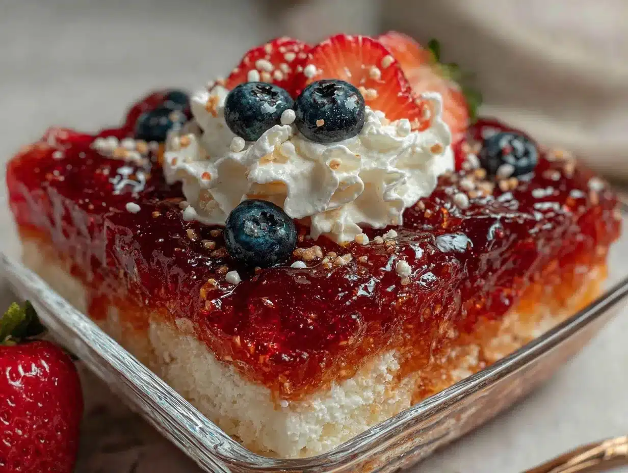 easy patriotic poke cake preparation steps