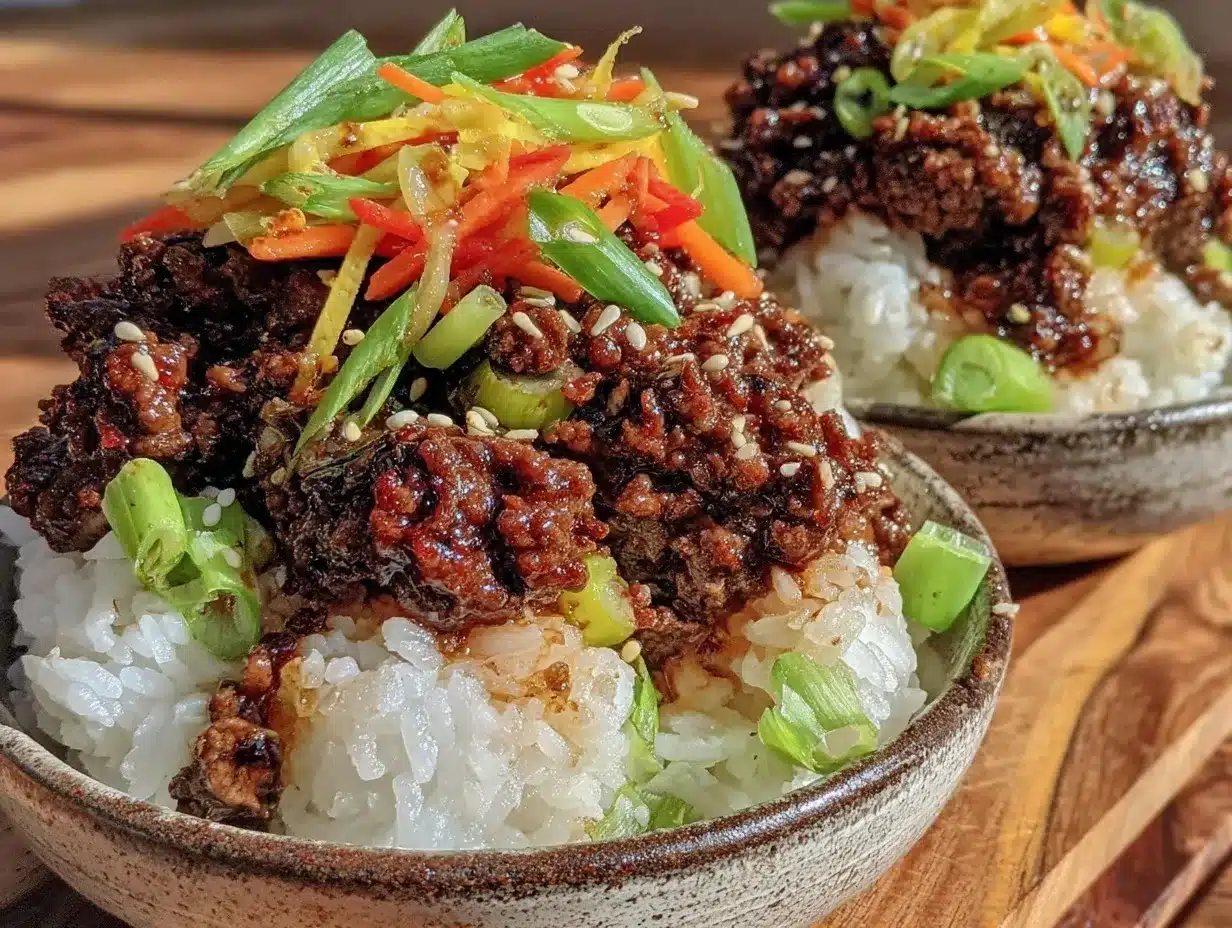 easy savory korean beef bowls preparation steps