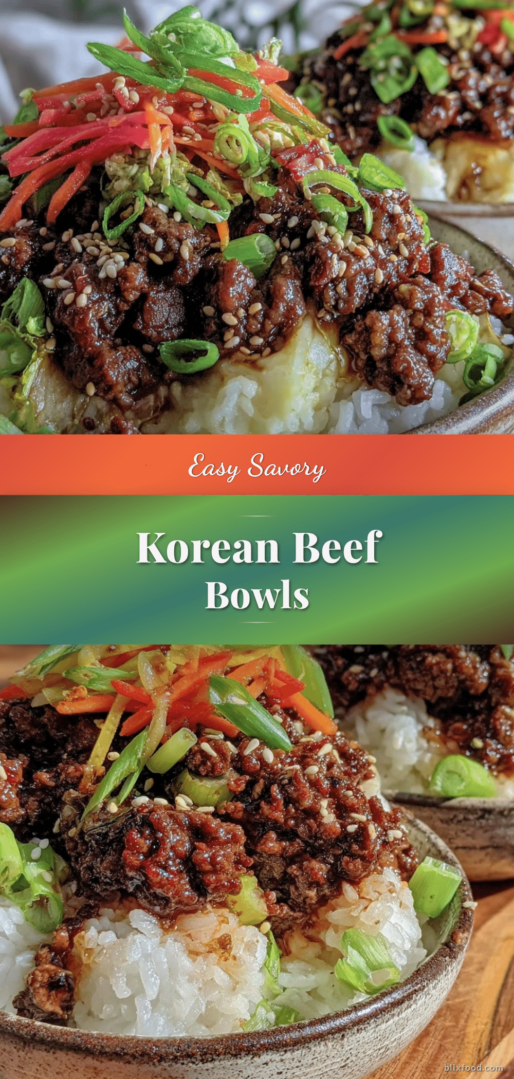 easy savory korean beef bowls recipe
