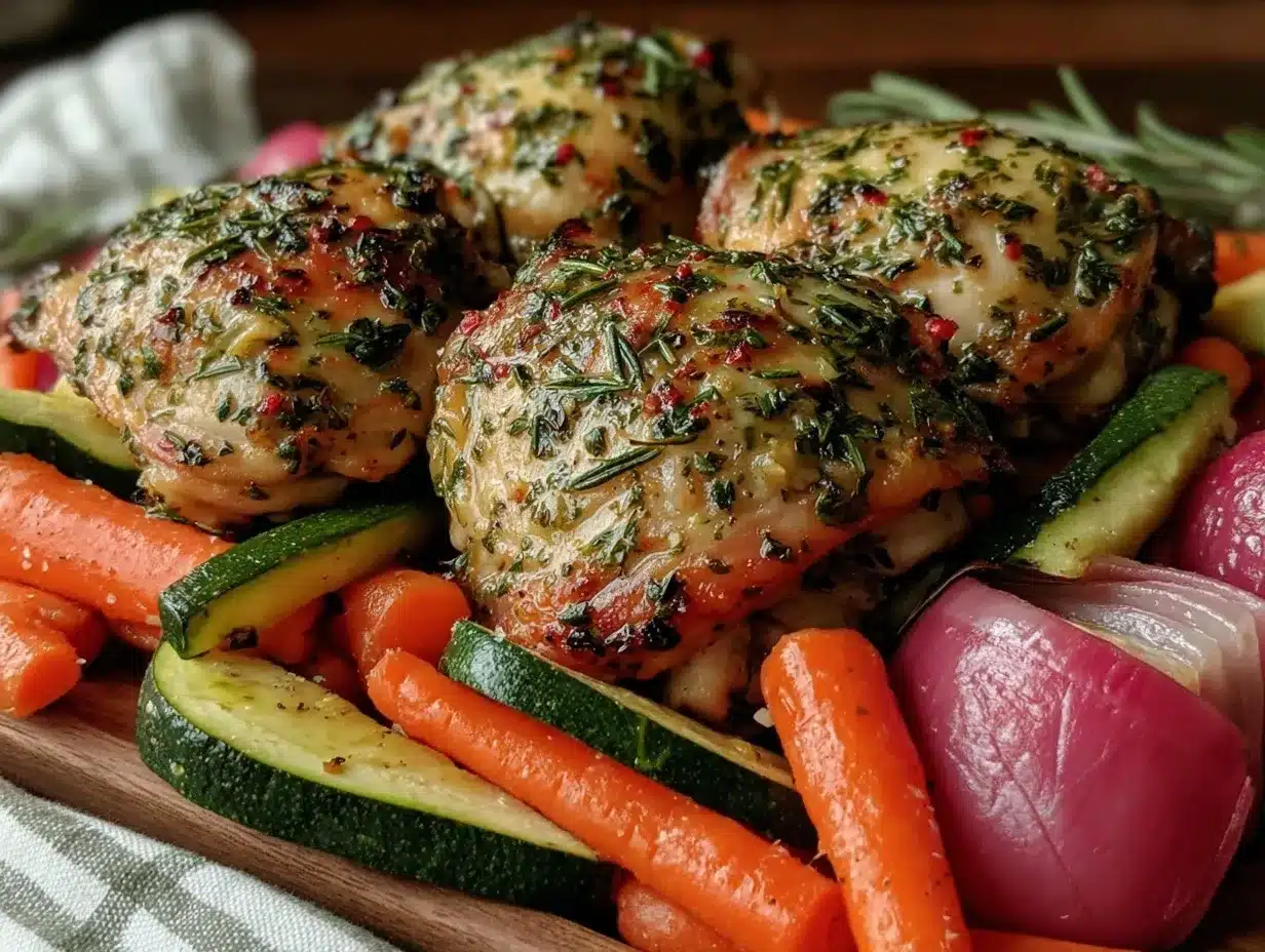 easy sheet pan lemon herb chicken preparation steps