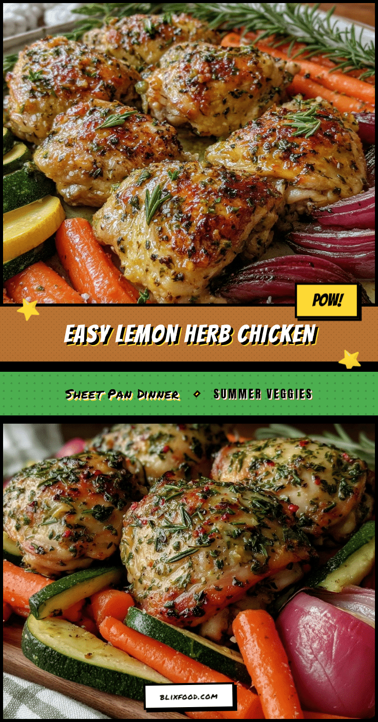 easy sheet pan lemon herb chicken recipe