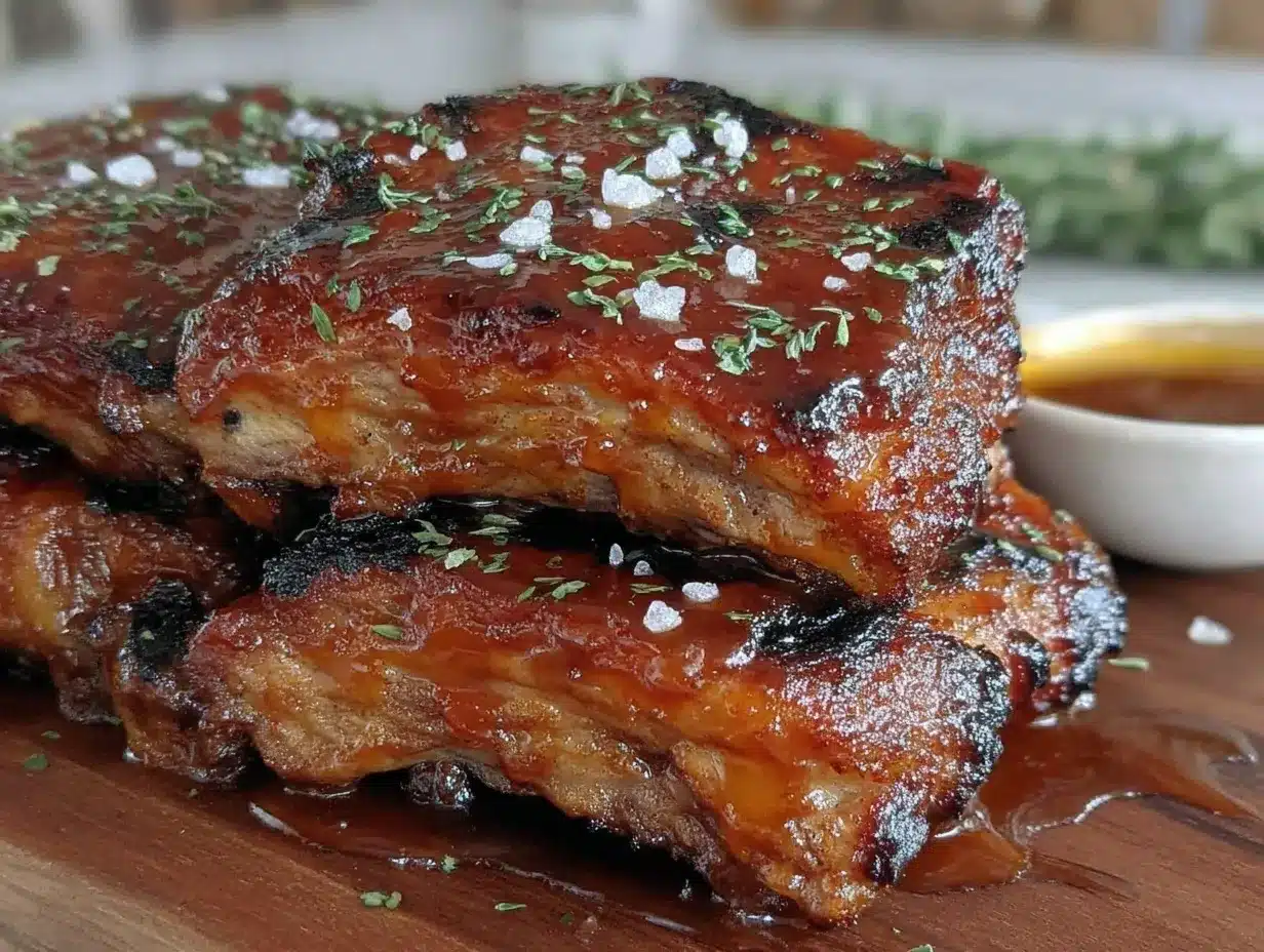 easy sticky honey garlic bbq ribs preparation steps