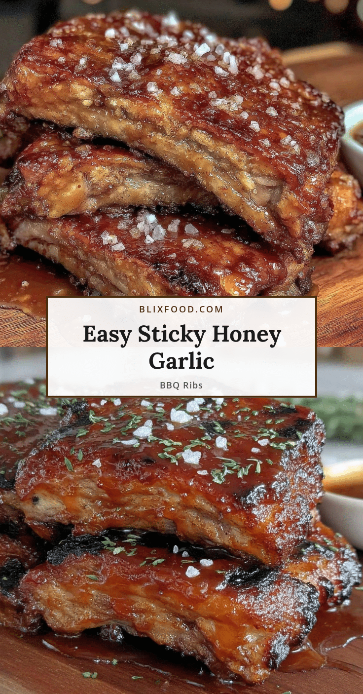 easy sticky honey garlic bbq ribs recipe
