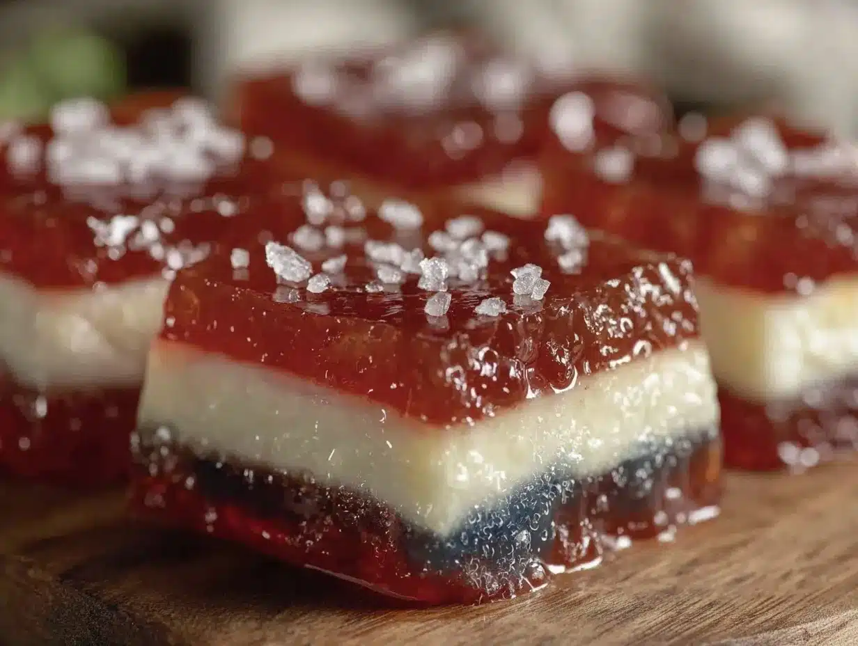 festive layered flag jello shots preparation steps