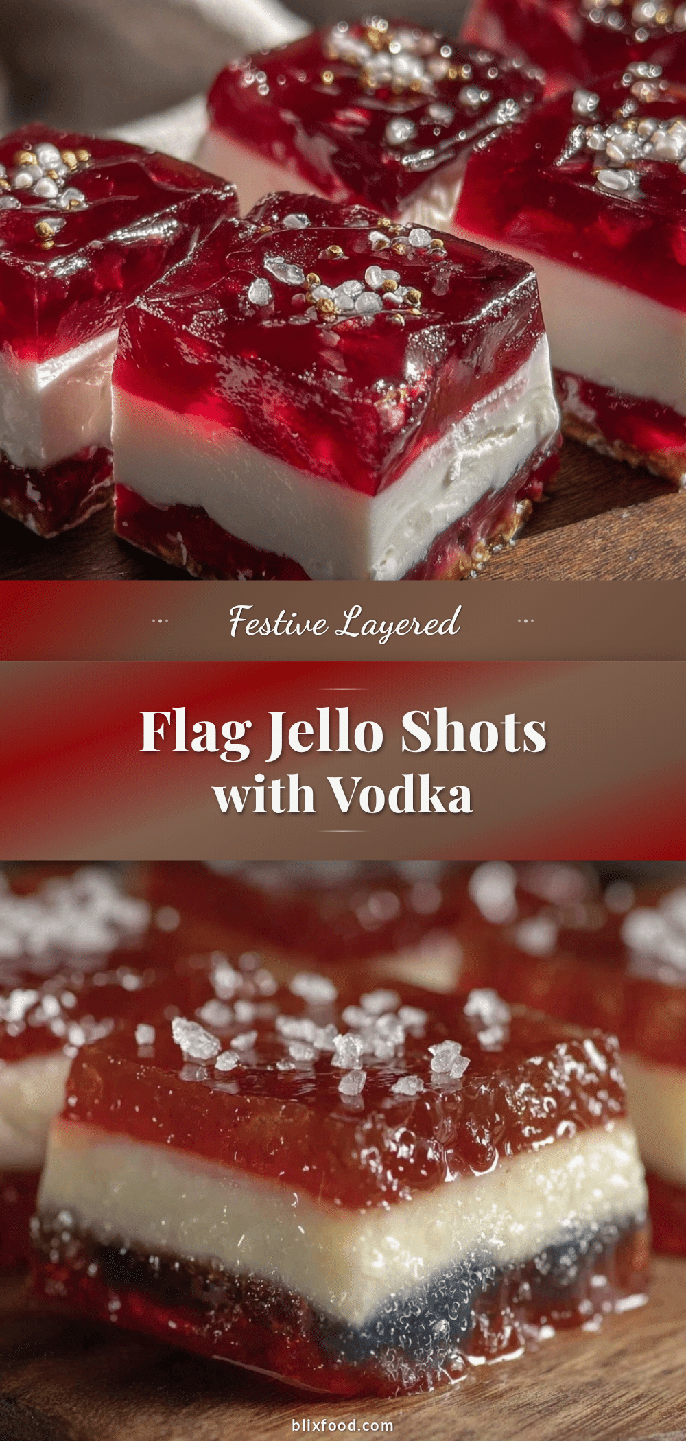 festive layered flag jello shots recipe