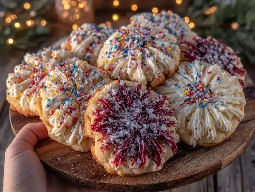firework sugar cookies - featured image