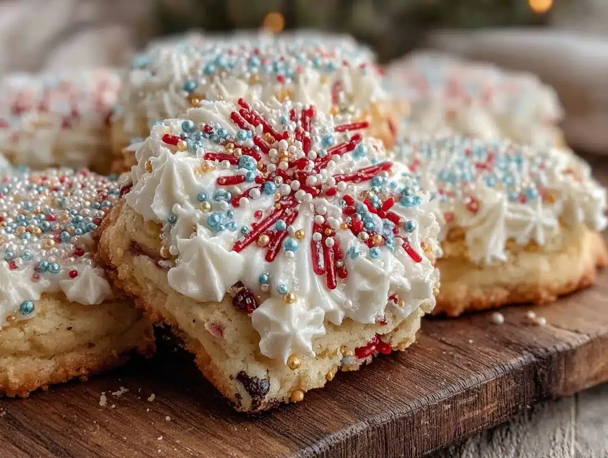firework sugar cookies preparation steps