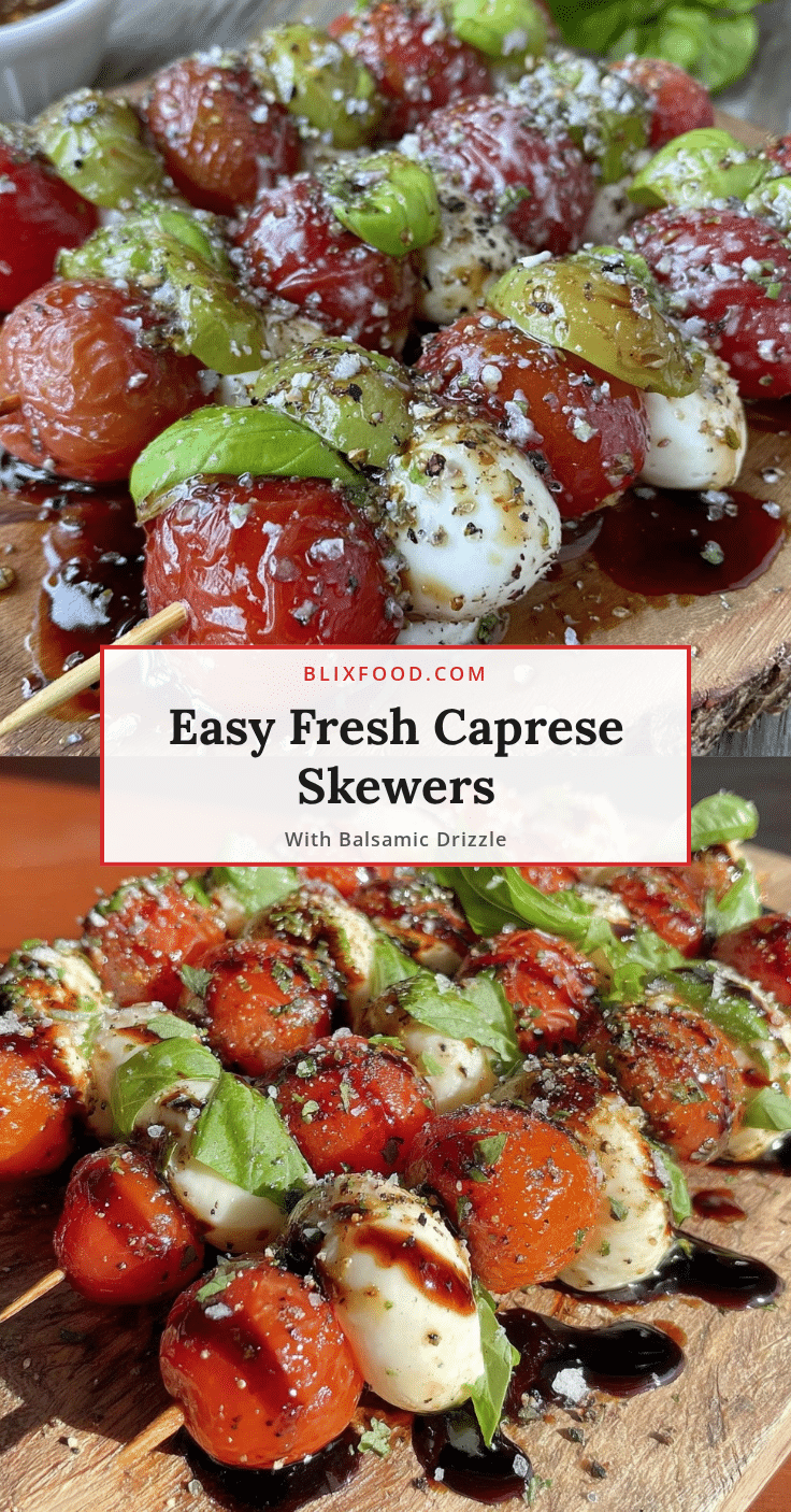 fresh caprese skewers recipe