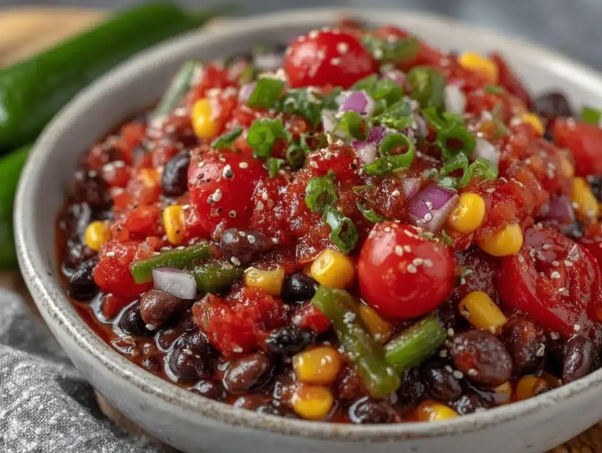 fresh cowboy caviar texas salsa preparation steps