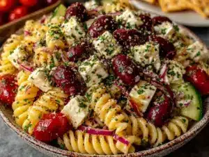 Fresh Greek Pasta Salad - featured image