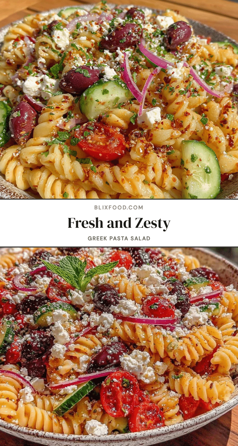 fresh greek pasta salad recipe