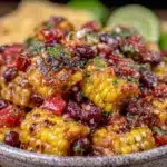 fresh grilled corn and black bean salsa - featured image