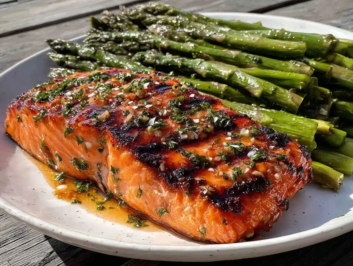fresh grilled lemon herb salmon preparation steps