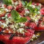 fresh grilled watermelon salad - featured image