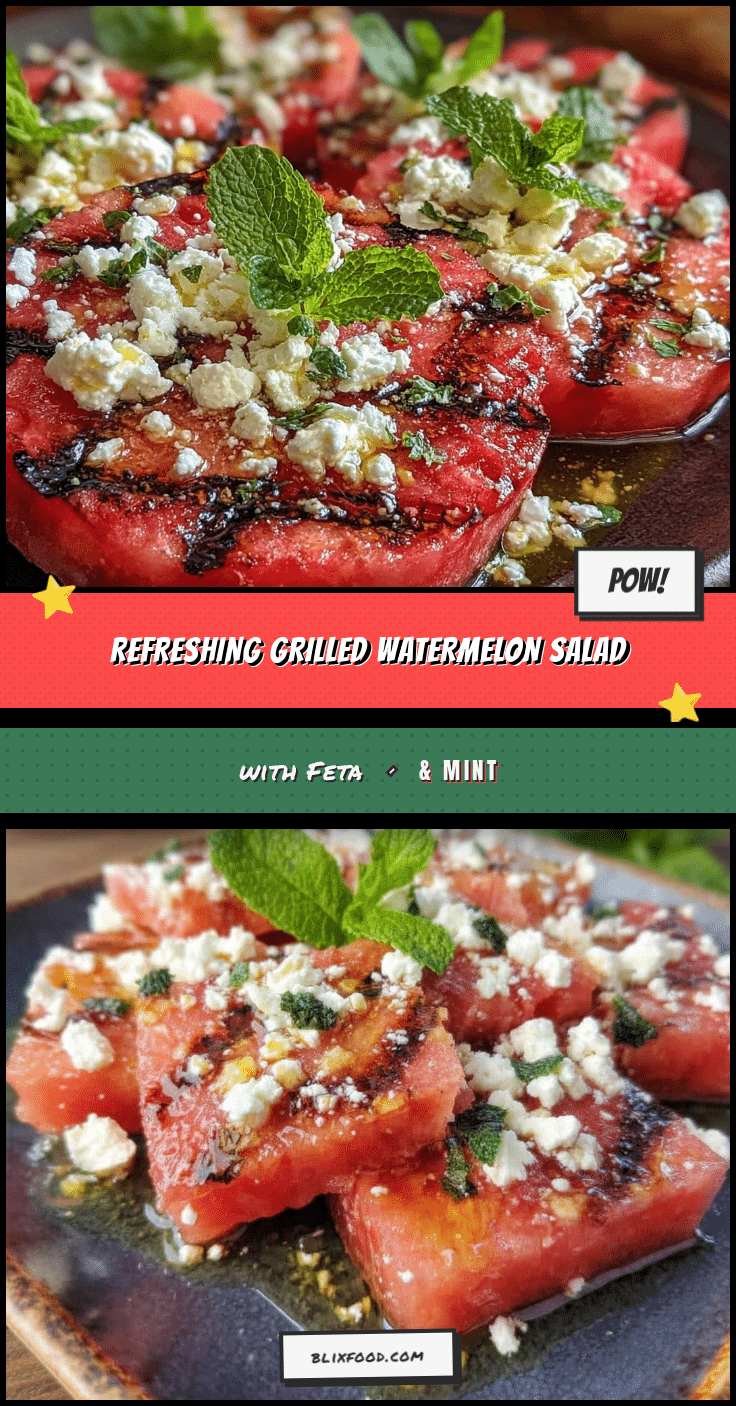 fresh grilled watermelon salad recipe