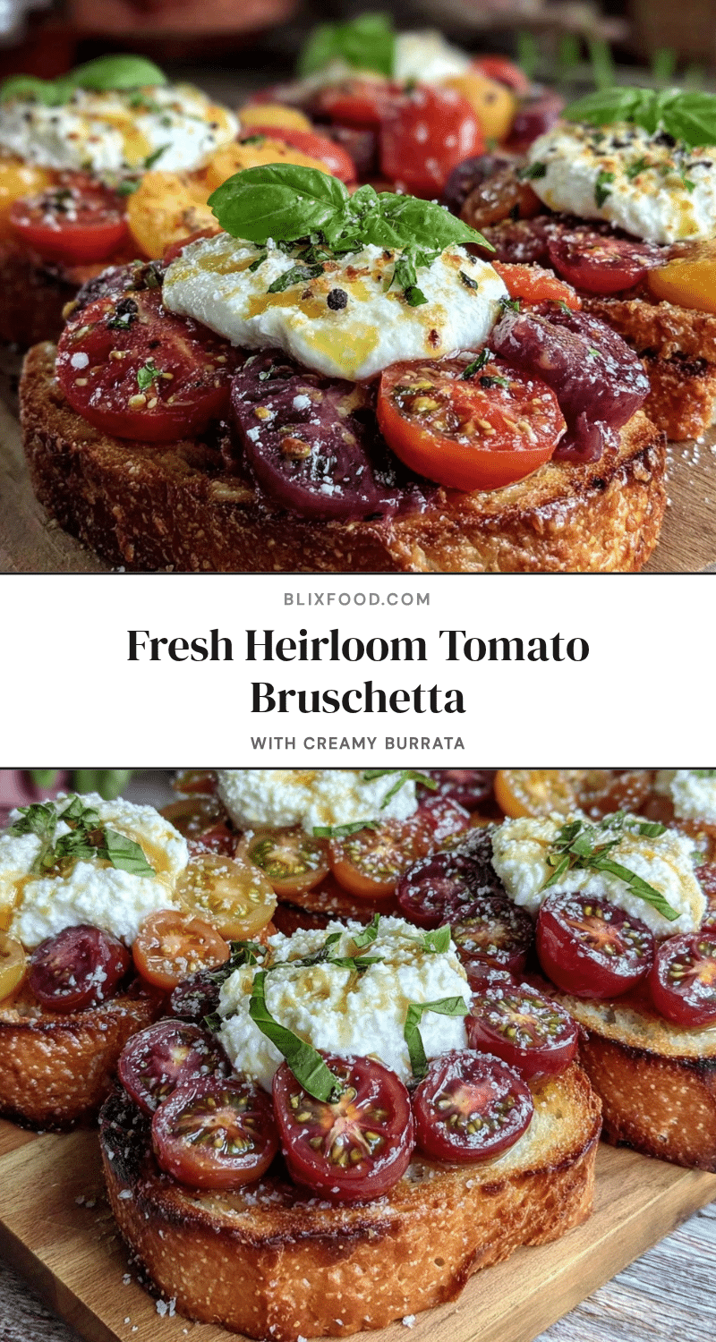 fresh heirloom tomato bruschetta recipe