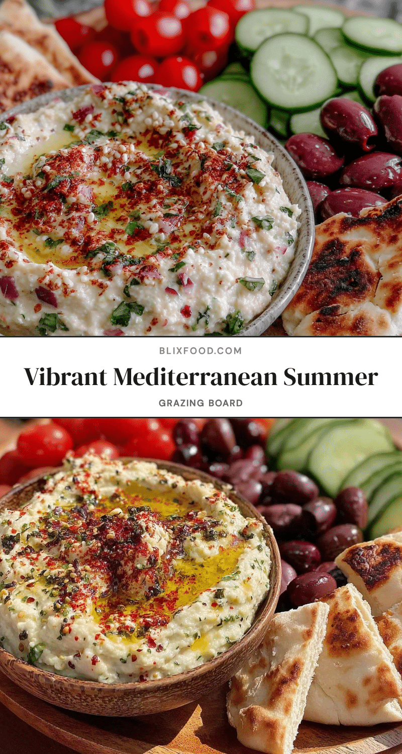 fresh mediterranean summer grazing board recipe